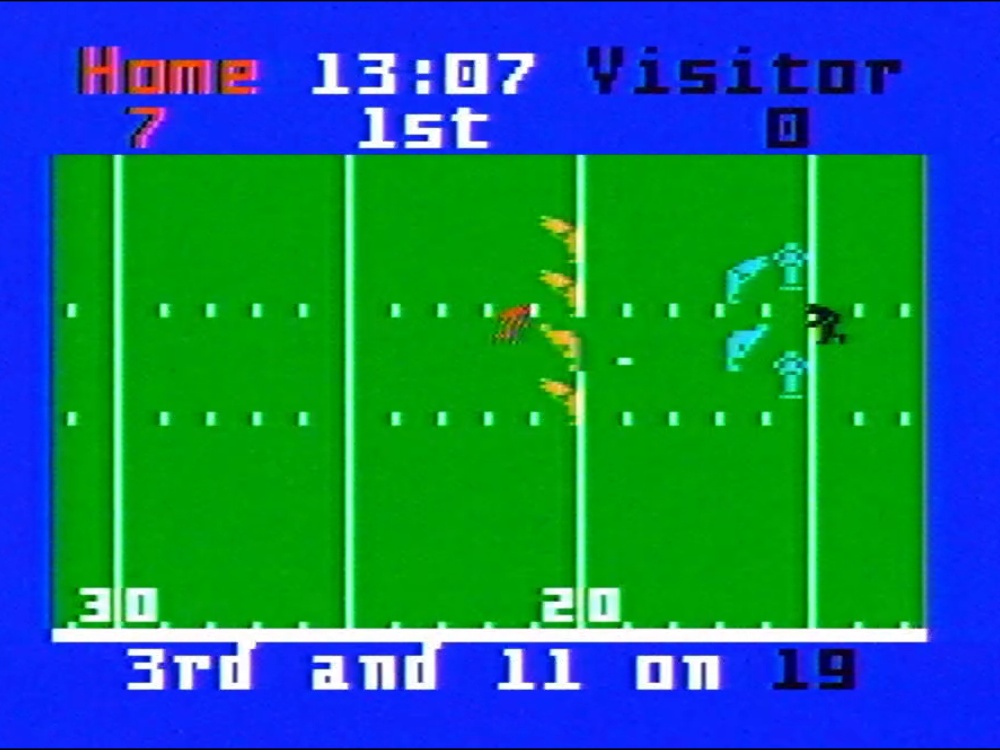 Gameplay of NFL Football for Intellivision